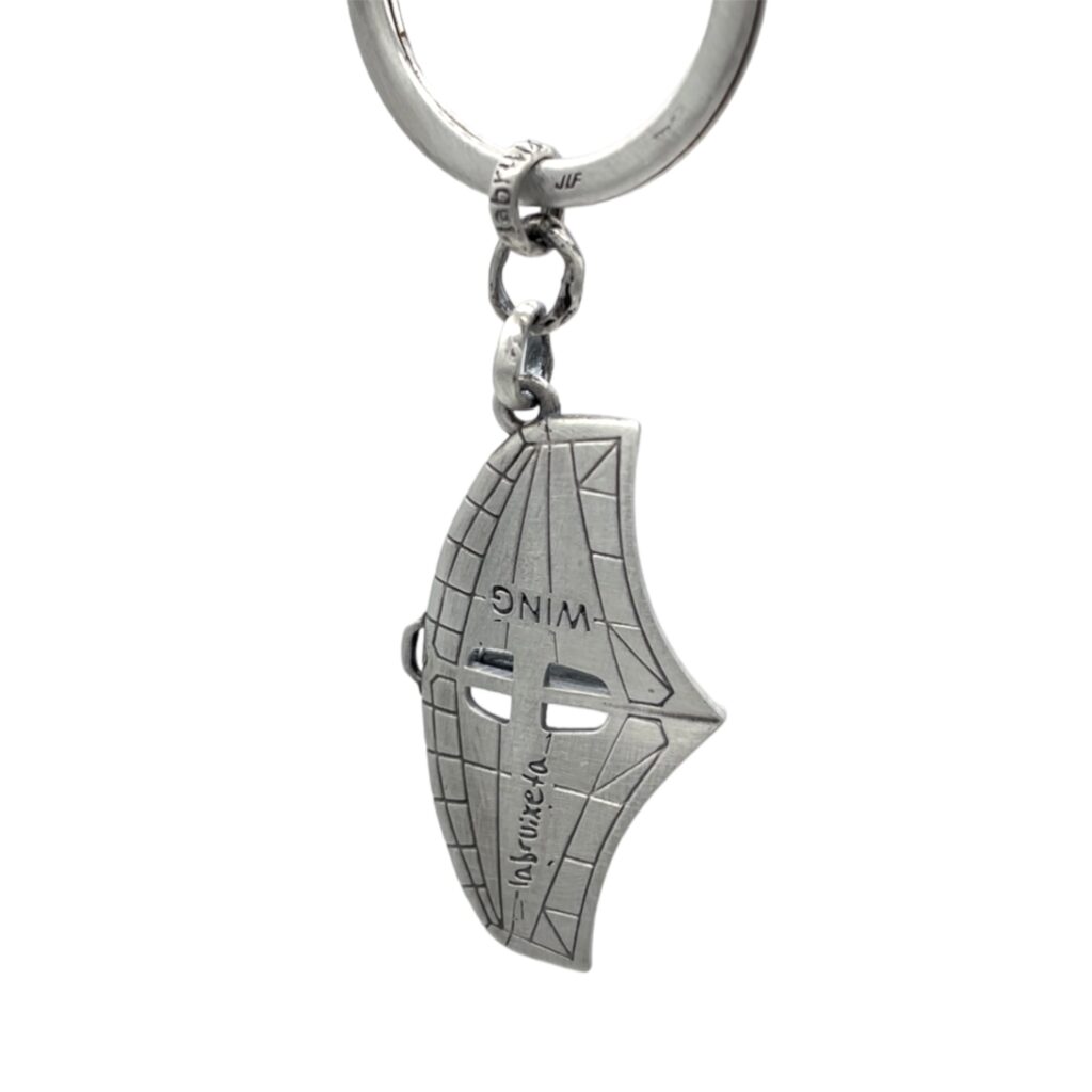 Llavero de plata modelo ala de WING